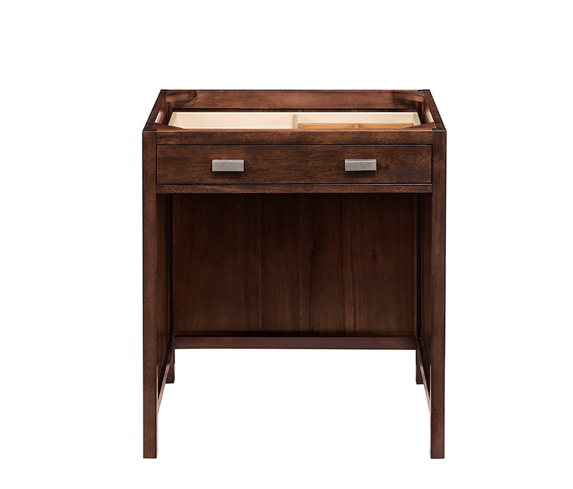 30" Addison Makeup Counter, Mid Century Acacia