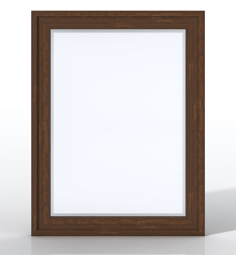 30" Addison Mirror, Mid Century Acacia