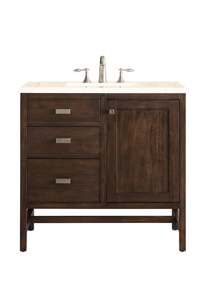 36" Addison Single Sink Bathroom Vanity, Mid Century Acacia