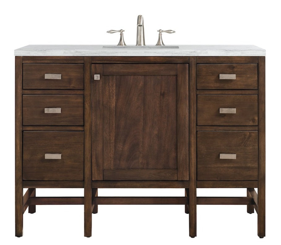 48" Addison Single Sink Bathroom Vanity, Mid Century Acacia