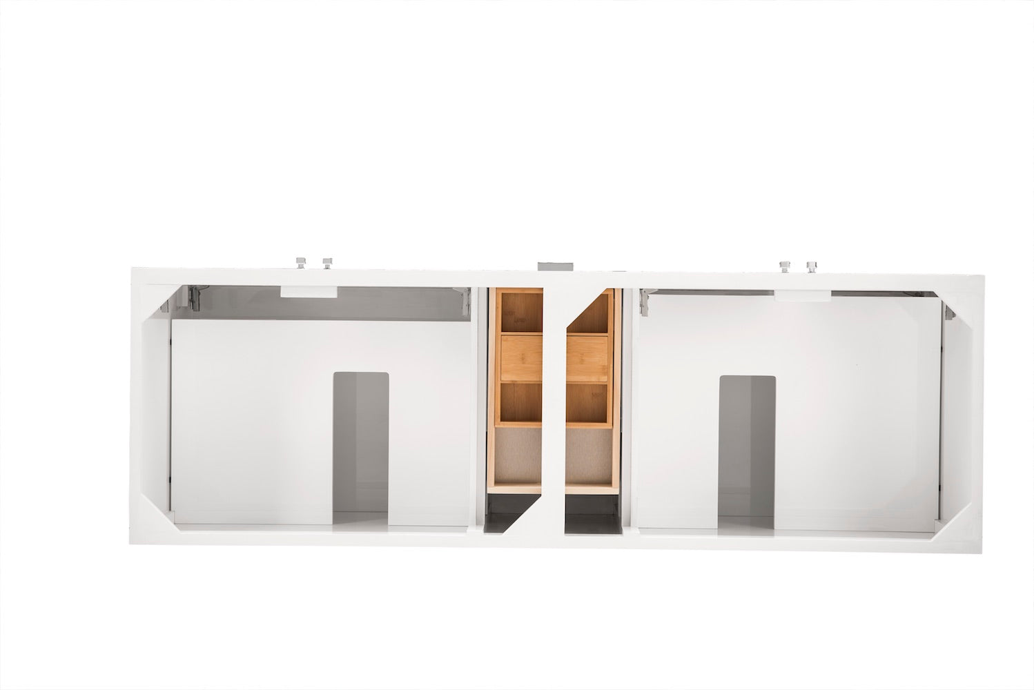72" Addison Double Sink Bathroom Vanity, Glossy White
