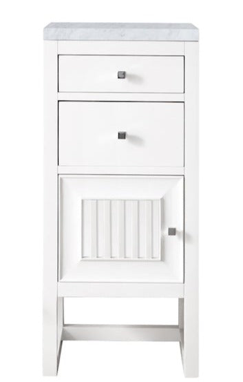 15" Athens Storage Cabinet w/ Drawers, Glossy White