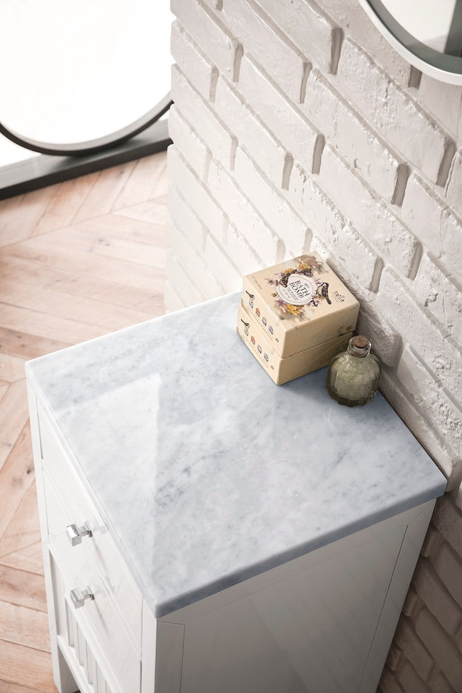 15" Athens Storage Cabinet w/ Drawers, Glossy White