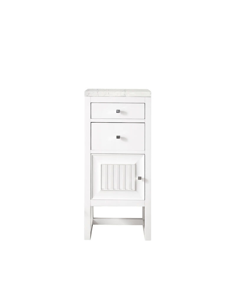 15" Athens Storage Cabinet w/ Drawers, Glossy White