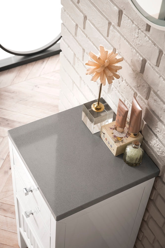 15" Athens Storage Cabinet w/ Drawers, Glossy White