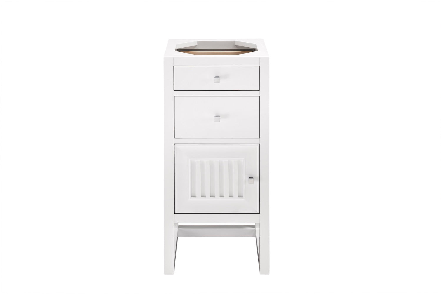 15" Athens Storage Cabinet w/ Drawers, Glossy White