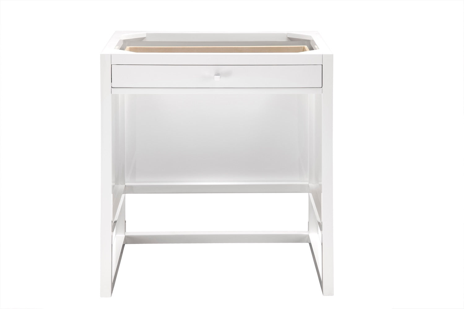 30" Athens Makeup Counter, Glossy White