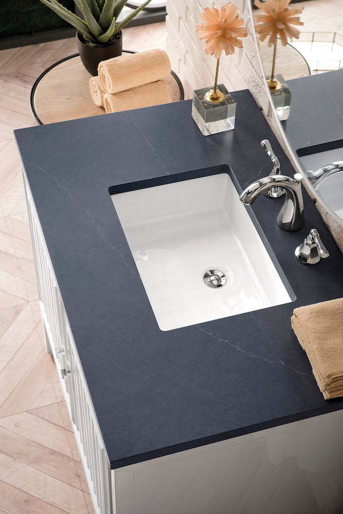 36" Athens Single Sink Bathroom Vanity, Glossy White