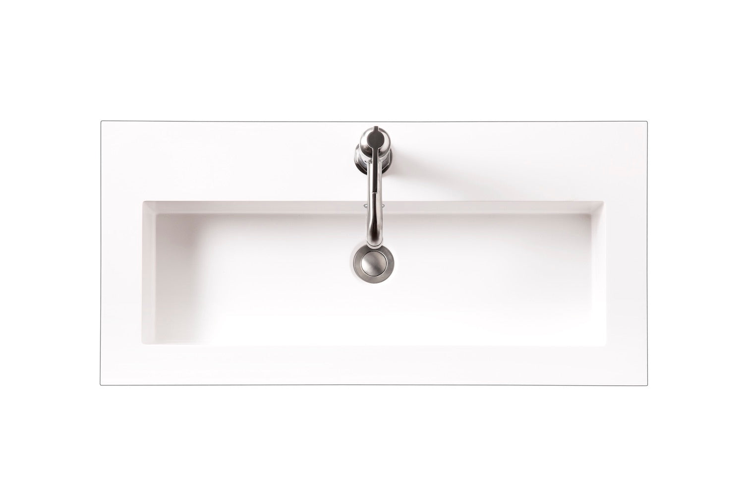 31.5" Boston Stainless Steel Sink Console, Matte Black w/ Countertop
