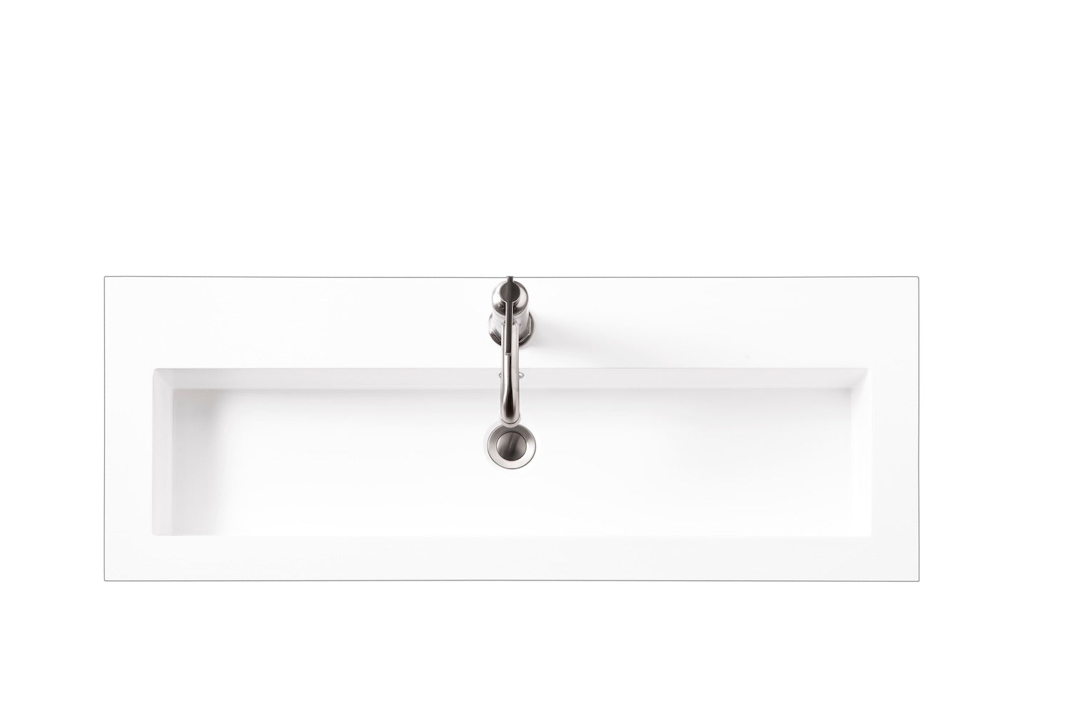39.5" Boston Stainless Steel Sink Console, Matte Black w/ Countertop