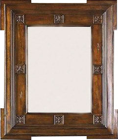 30" Regent Mirror, English Burl