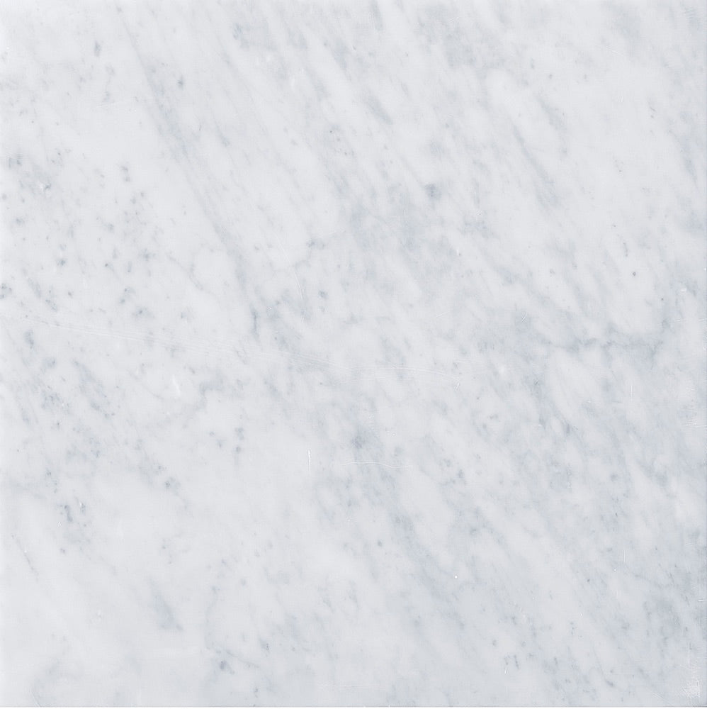 30" Linen Top, No Holes, Carrara Marble 3CM