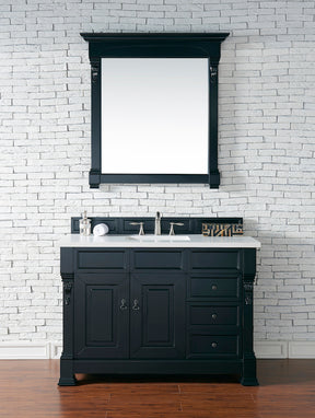 48" Brookfield Single Bathroom Vanity, Antique Black