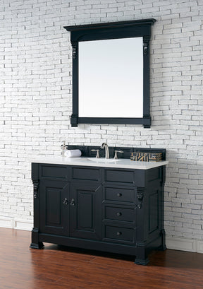 48" Brookfield Single Bathroom Vanity, Antique Black
