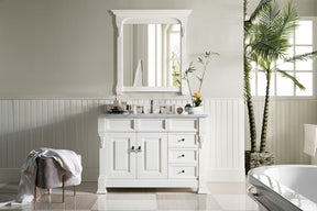 48" Brookfield Single Bathroom Vanity, Bright White