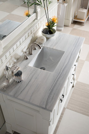 48" Brookfield Single Bathroom Vanity, Bright White