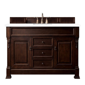60" Brookfield Single Bathroom Vanity, Burnished Mahogany
