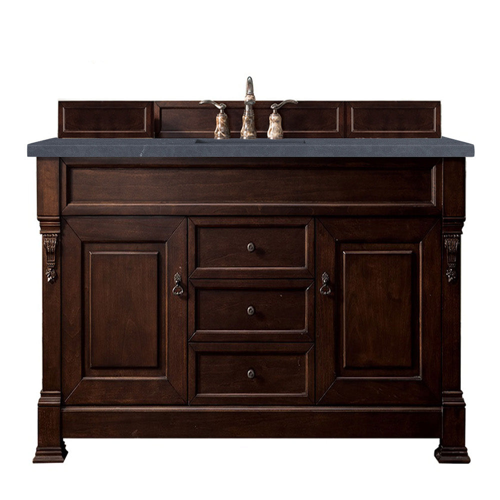 60" Brookfield Single Bathroom Vanity, Burnished Mahogany