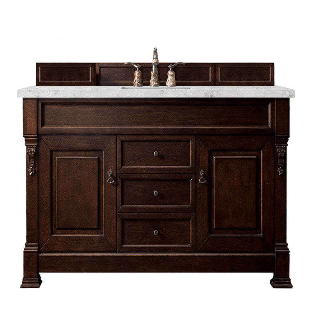60" Brookfield Single Bathroom Vanity, Burnished Mahogany