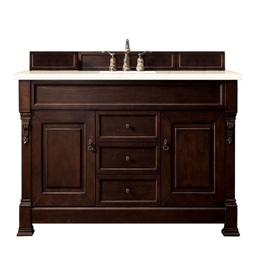 60" Brookfield Single Bathroom Vanity, Burnished Mahogany