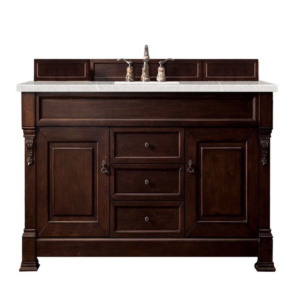 60" Brookfield Single Bathroom Vanity, Burnished Mahogany