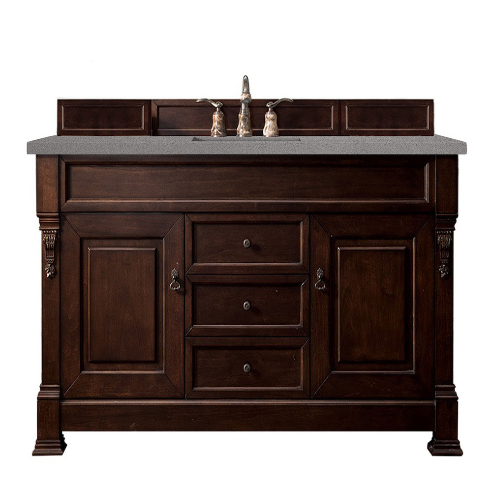 60" Brookfield Single Bathroom Vanity, Burnished Mahogany
