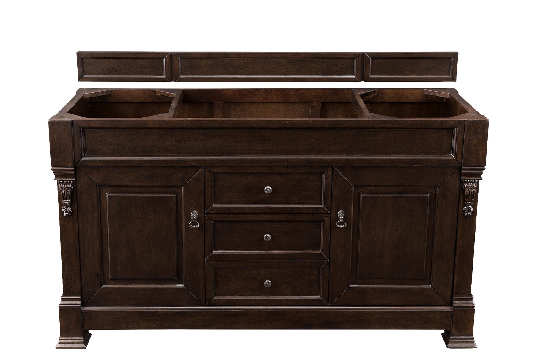 60" Brookfield Burnished Mahogany Single Bathroom Vanity, James Martin Vanities - vanitiesdepot.com