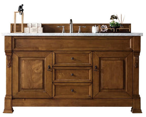 60" Brookfield Country Oak Single Bathroom Vanity, James Martin Vanities - vanitiesdepot.com