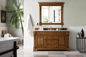 60" Brookfield Country Oak Single Bathroom Vanity, James Martin Vanities - vanitiesdepot.com