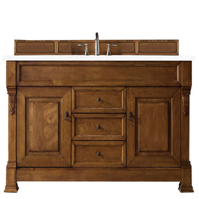 60" Brookfield Single Bathroom Vanity, Country Oak