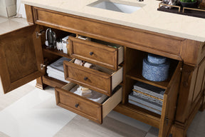 60" Brookfield Single Bathroom Vanity, Country Oak