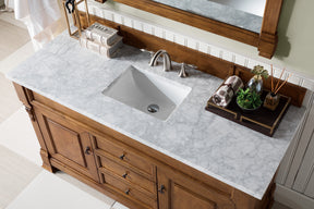 60" Brookfield Country Oak Single Bathroom Vanity, James Martin Vanities - vanitiesdepot.com