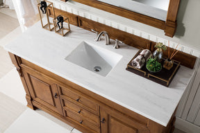 60" Brookfield Country Oak Single Bathroom Vanity, James Martin Vanities - vanitiesdepot.com