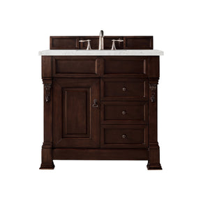 36" Brookfield Single Bathroom Vanity, Burnished Mahogany