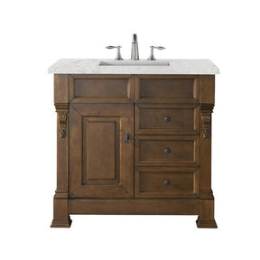 36" Brookfield Single Bathroom Vanity, Country Oak