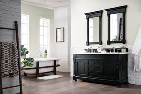 60" Brookfield Antique Black Double Vanity Bathroom Vanity, James Martin Vanities - vanitiesdepot.com