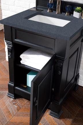 26" Brookfield Single Bathroom Vanity, Antique Black