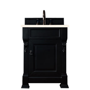 26" Brookfield Single Bathroom Vanity, Antique Black