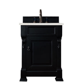 26" Brookfield Single Bathroom Vanity, Antique Black