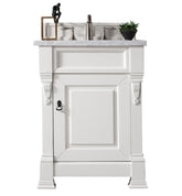 26" Brookfield Single Bathroom Vanity, Bright White