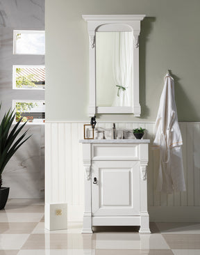 26" Brookfield Single Bathroom Vanity, Bright White