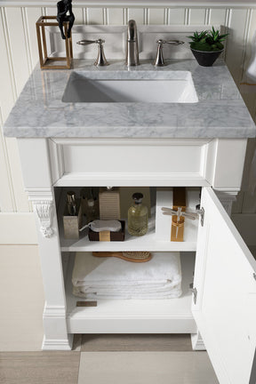 26" Brookfield Single Bathroom Vanity, Bright White