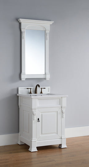 26" Brookfield Single Bathroom Vanity, Bright White