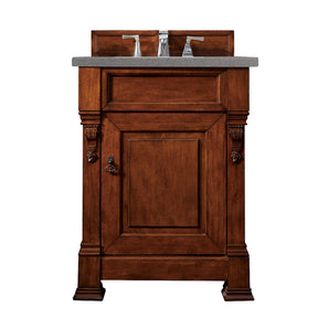 26" Brookfield Single Bathroom Vanity, Warm Cherry