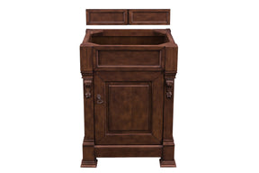 26" Brookfield Warm Cherry Single Bathroom Vanity, James Martin Vanities - vanitiesdepot.com