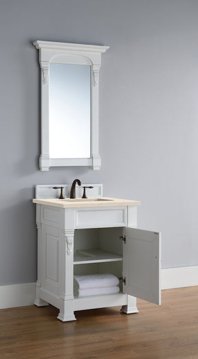 26" Brookfield Single Bathroom Vanity, Bright White