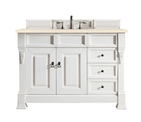 48" Brookfield Single Bathroom Vanity, Bright White