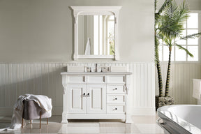 48" Brookfield Single Bathroom Vanity, Bright White