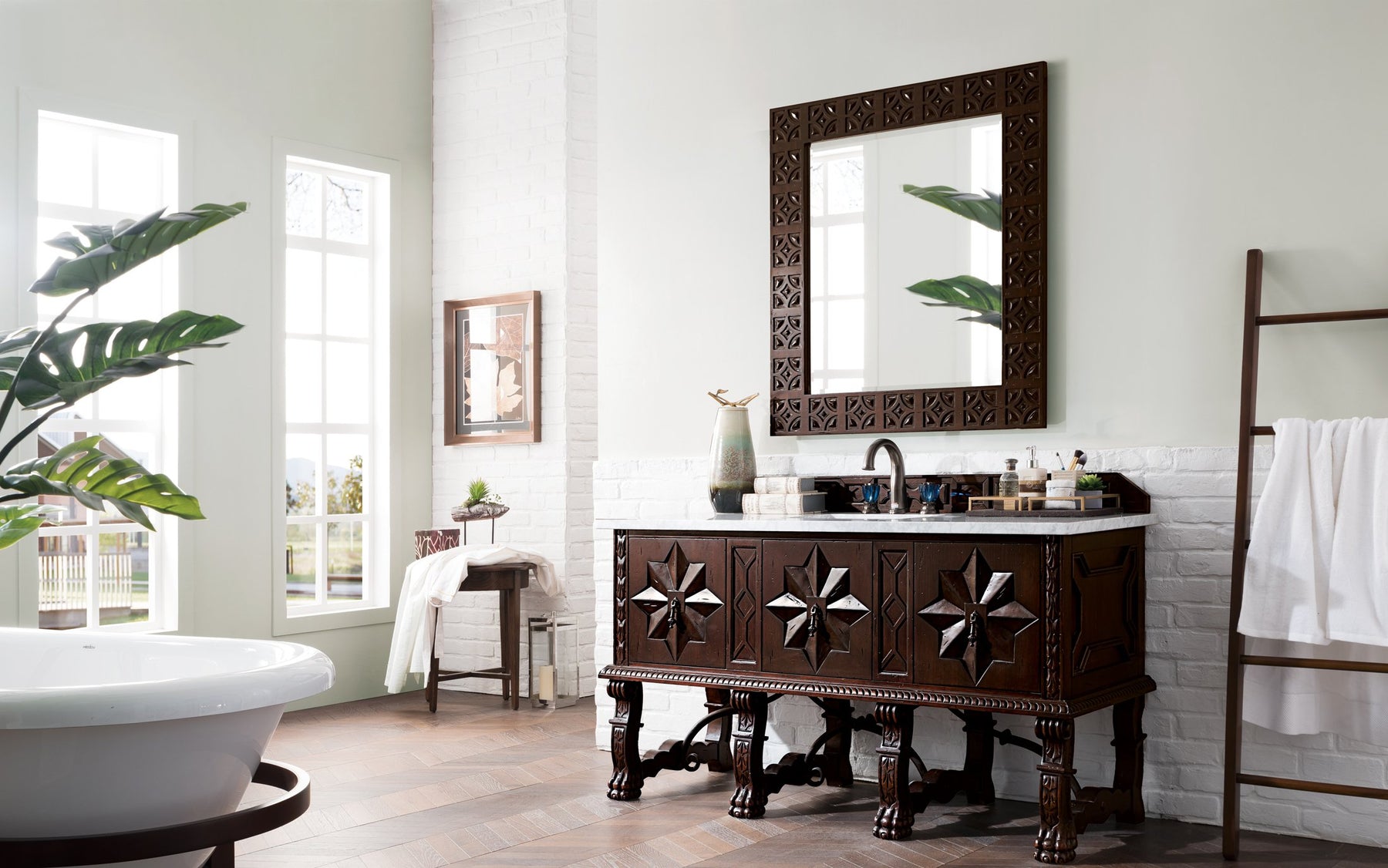 60" Balmoral Single Sink Bathroom Vanity, James Martin Vanities - vanitiesdepot.com