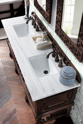 72" Balmoral Double Sink Bathroom Vanity, James Martin Vanities - vanitiesdepot.com